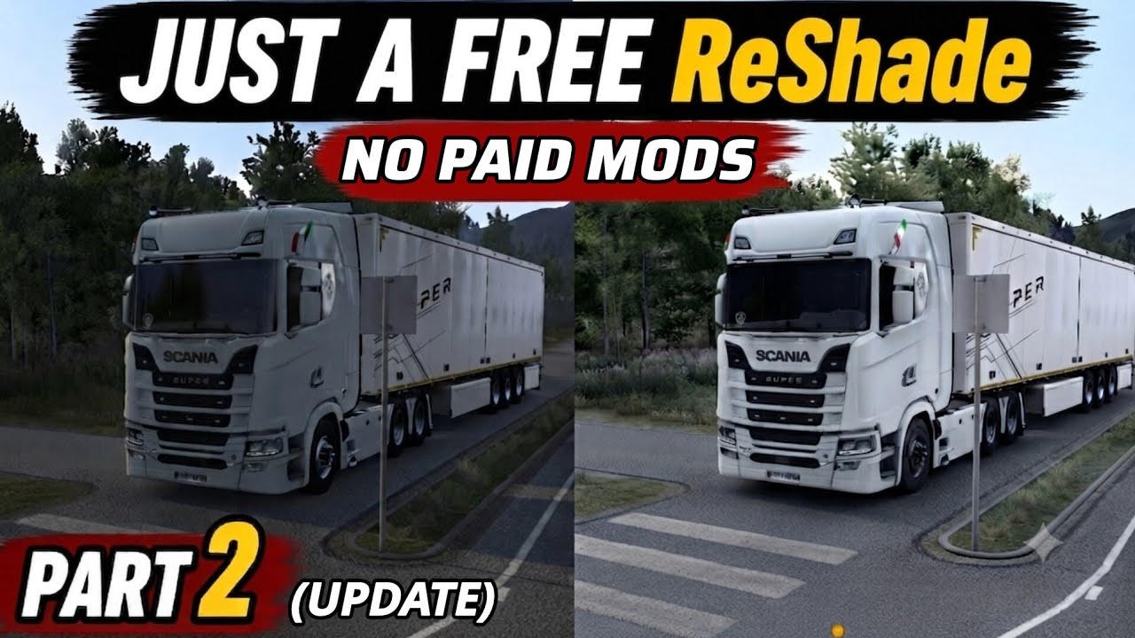 Make ETS2 Look Ultra Realistic with FREE ReShade (No Paid Mods!)