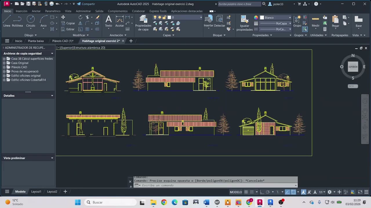 Model Revit a partir Autocad I