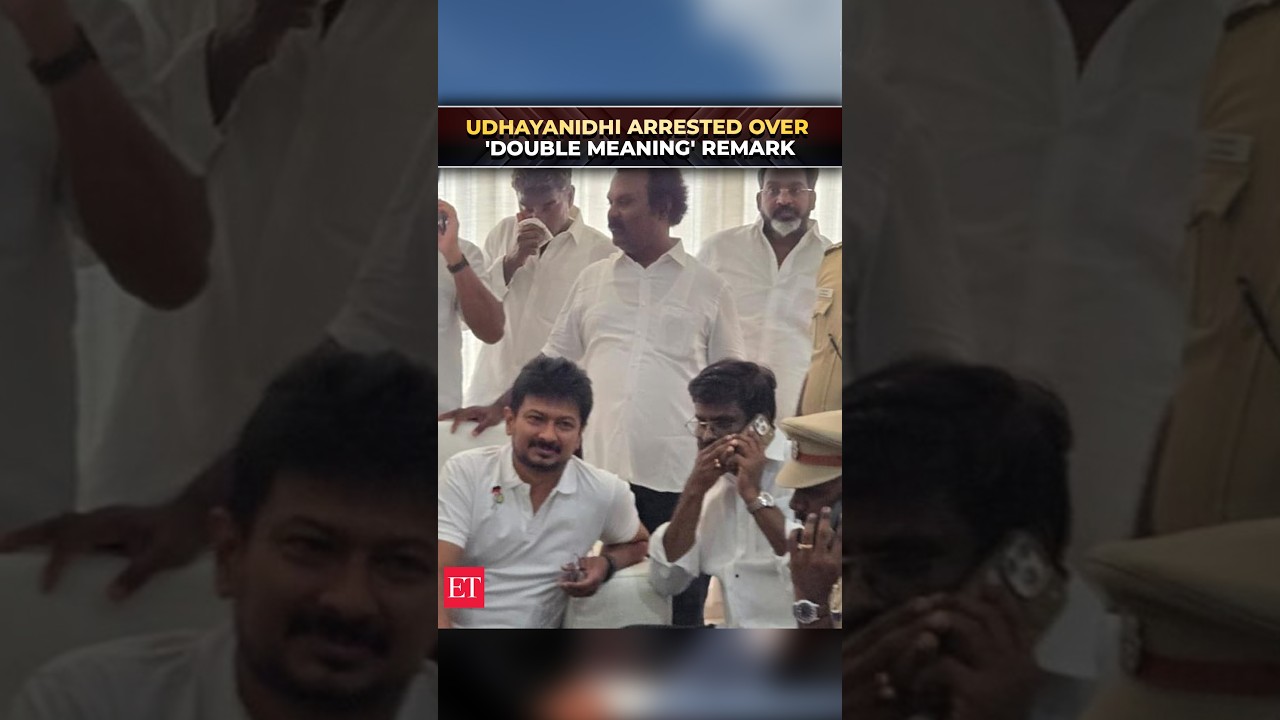 DMK LoP Udhayanidhi Stalin arrested at home over 'double meaning' remark at rally
