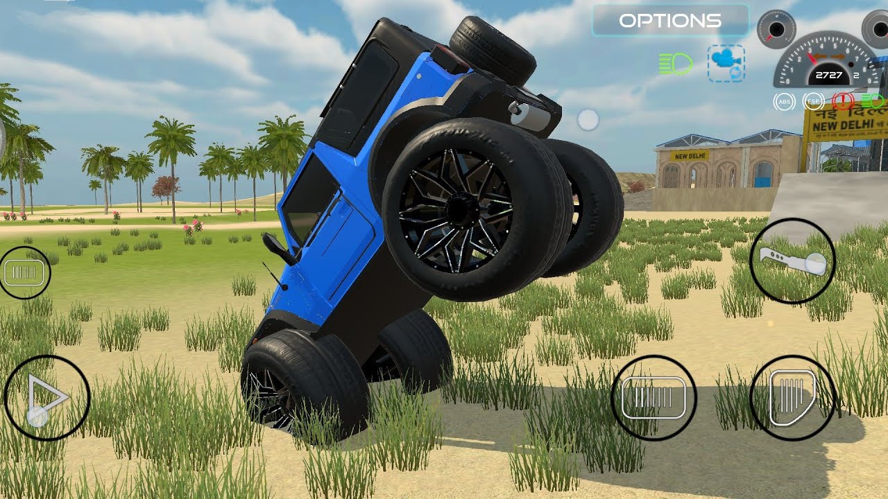 Modified Mahindra Thar 😈 Extreme Driving Gameplay | Blue Thar Gadi Wala Games 2026 (Android  Game)