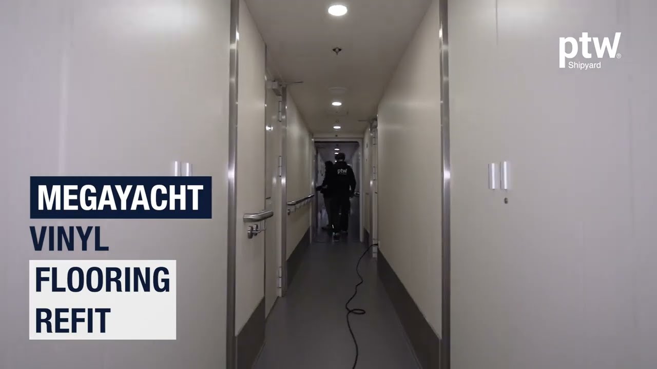 Megayacht Vinyl Flooring Restoration: A Floor-to-Ceiling Refit | ptw Shipyard
