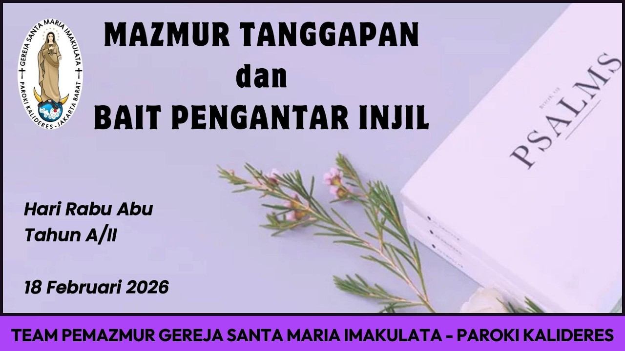 MAZMUR HARI RABU ABU - TAHUN A/II