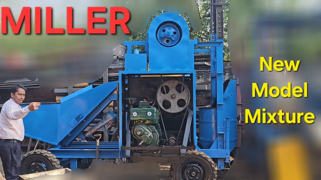 Lantar Dhalai Miller | Machenical Hopper lift Mixture Miller | Mixer lift With fieldmarshal engine
