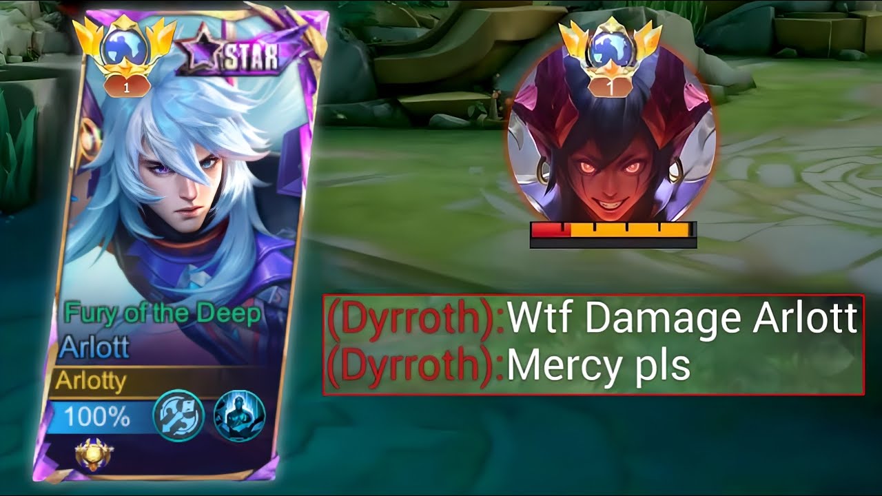 GLOBAL ARLOTT SECRET TRICK TO DOMINATE DYRROTH IN EXP LANE🔥 GLOBAL ARLOTT BEST ONE SHOT BUILD 2024
