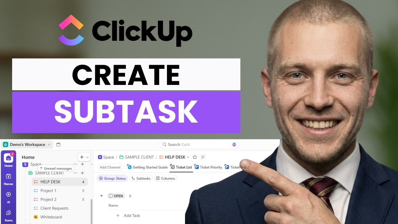 How to create subtask for subtasks in ClickUp  (full guide 2026)