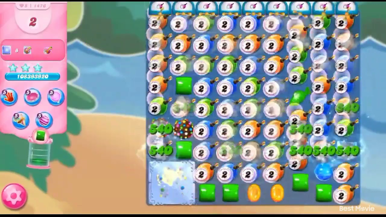Insane candy crush score, 2.2 billion score 😱