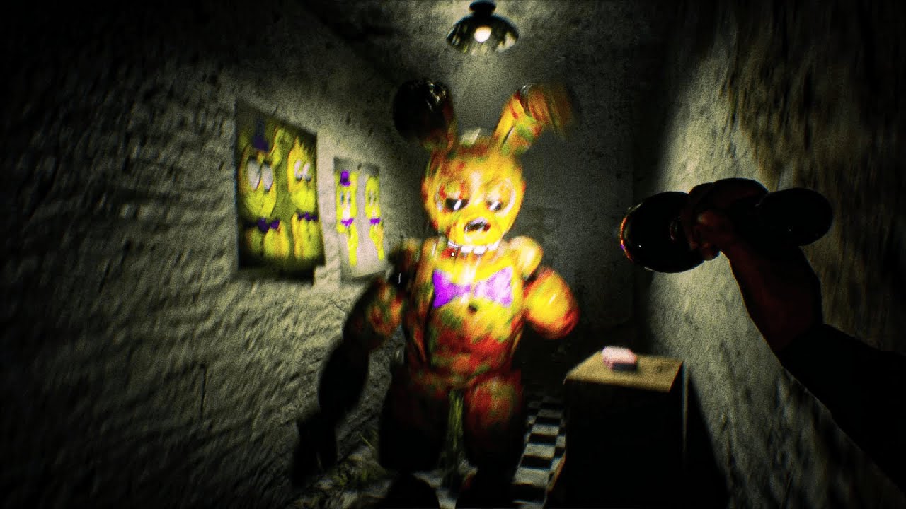 CAÇANDO os DESTROÇOS do SPRINGTRAP na ABANDONADA PIZZARIA de FNAF  ATÉ QUE..