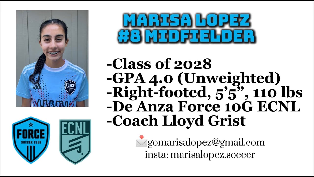Marisa Lopez Midfielder 2025 Rage Showcase