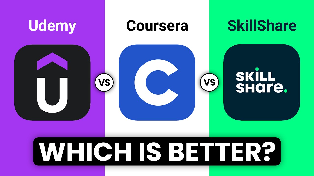 BEST Online Learning Platforms in 2025 | UDEMY Vs COURSERA Vs SKILLSHARE