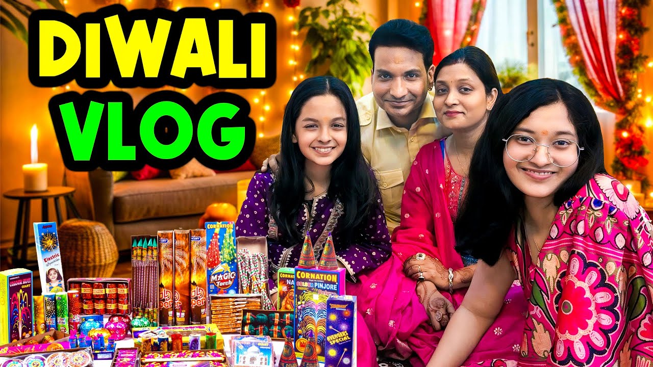 DIWALI VLOG 2025 🪔✨ | Itne Saare Patakhe 💥 | Family Celebration 🎉 | Cute Sisters