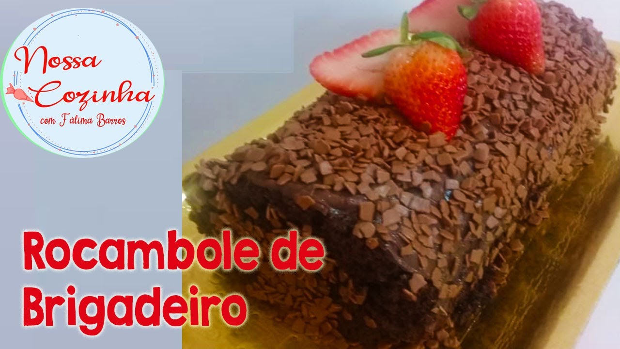 ROCAMBOLE DE BRIGADEIRO!!! MASSA BEM CHOCOLATUDA!!!