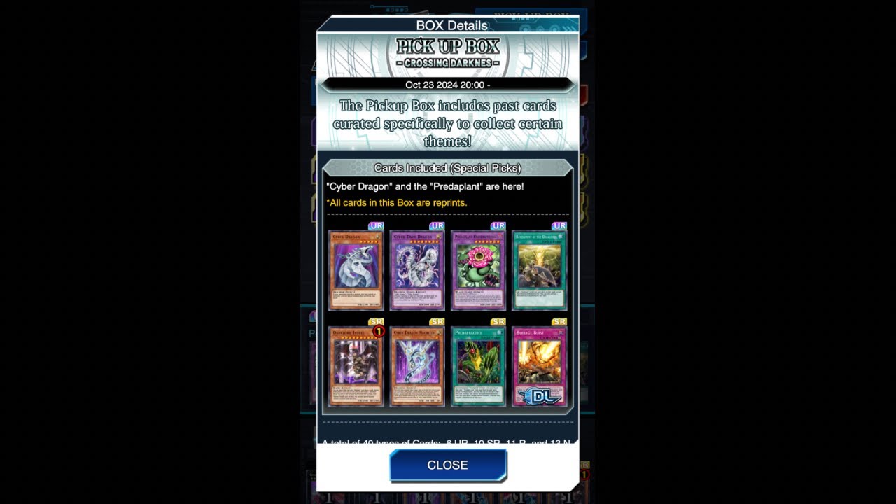 Yu-Gi-Oh! Duel Links - Pick Up Box: Crossing Darkness x First Openings