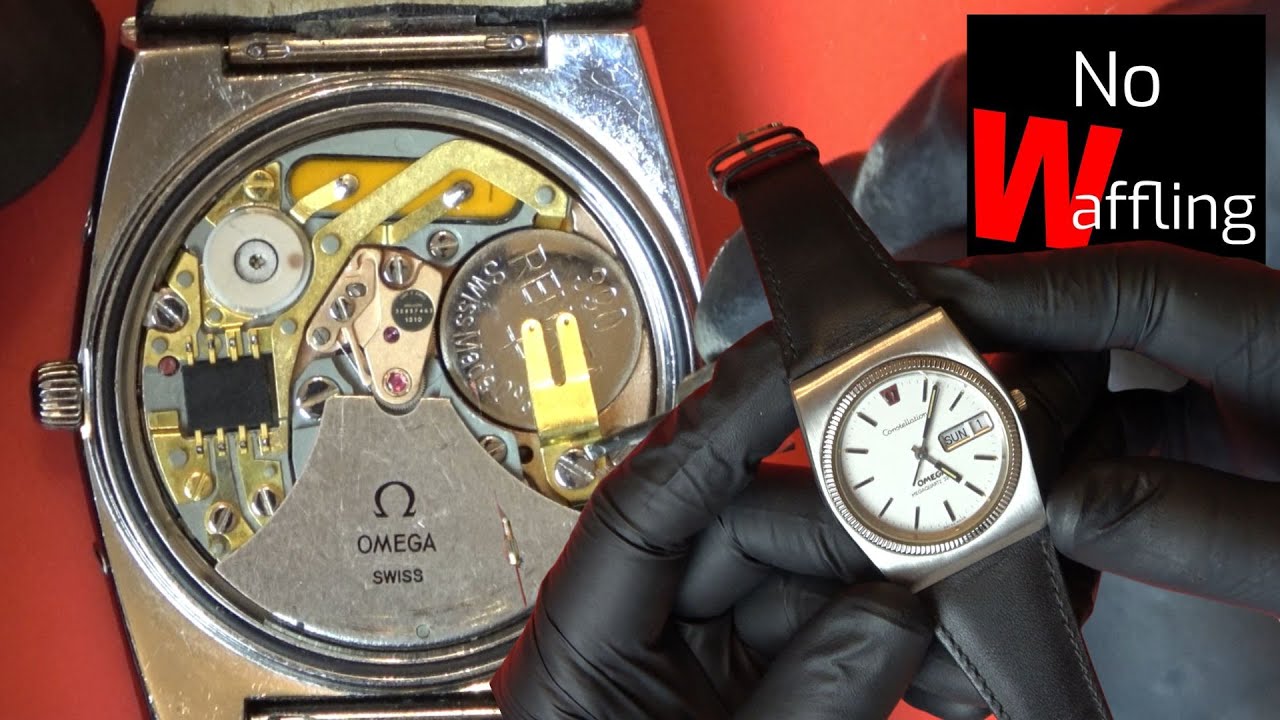 How to change a battery on Omega MEGAQUARTZ Watch Calibre 1310