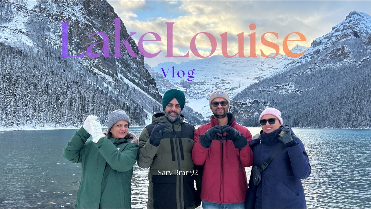 Winter Family Trip 2023 Vlog-5 (Lake Louise and Golden)