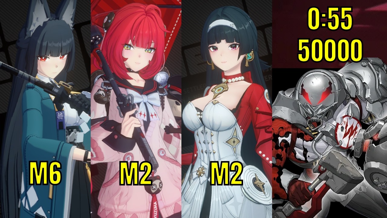 M6 Miyabi 50000 Score Shiyu Defense 5 Room 3 | Ft. M2 Astra & M2 Yuzuha | Zenless Zone Zero 2.6