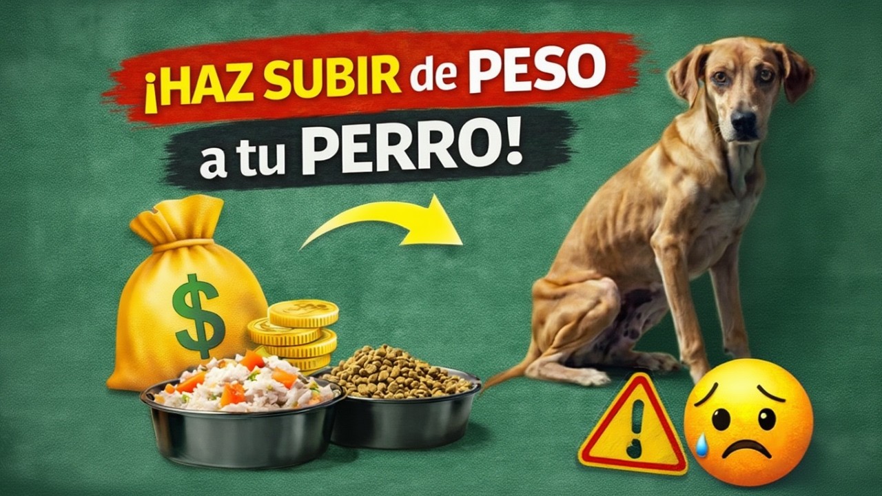 Recetas FACILES y ECONOMICAS  para aumentar peso de tu amigo peludo.