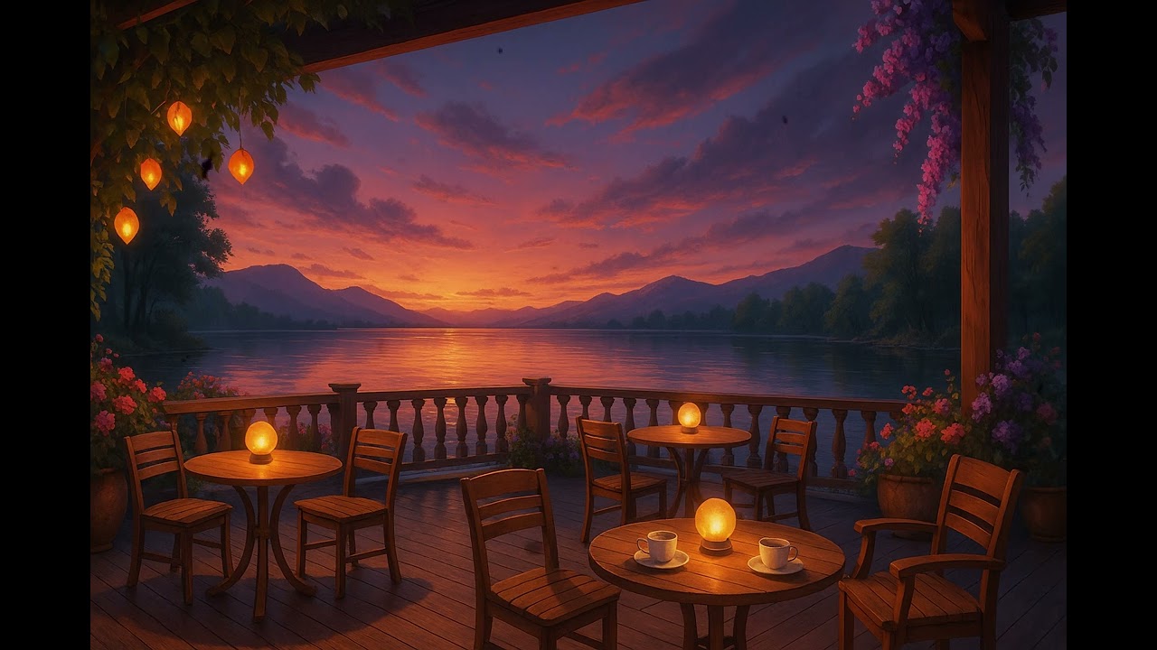 【作業用BGM】湖畔のテラスで聴くジャズ｜静かにくつろぐ大人の音楽　Lakeside Jazz at Sunset | Smooth Lounge Music for Calm Nights