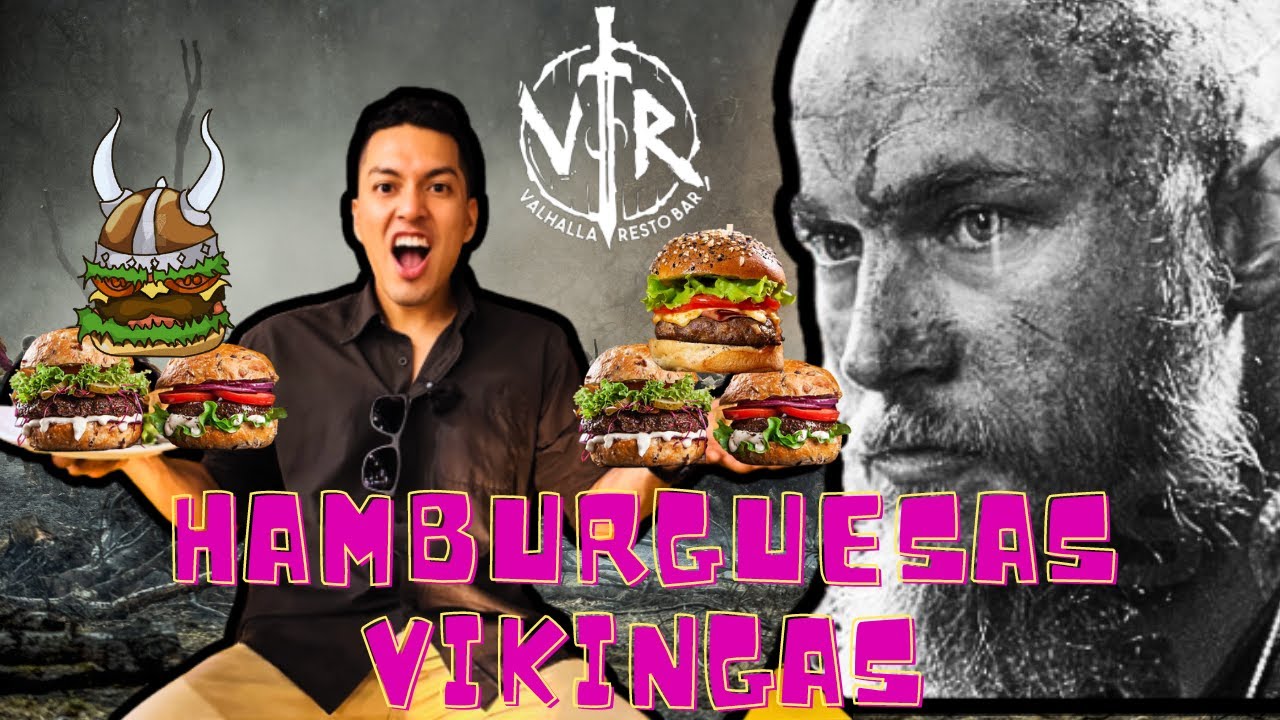 Probando HAMBURGUESAS VIKINGAS, inspiradas en SERIE DE NETFLIX.