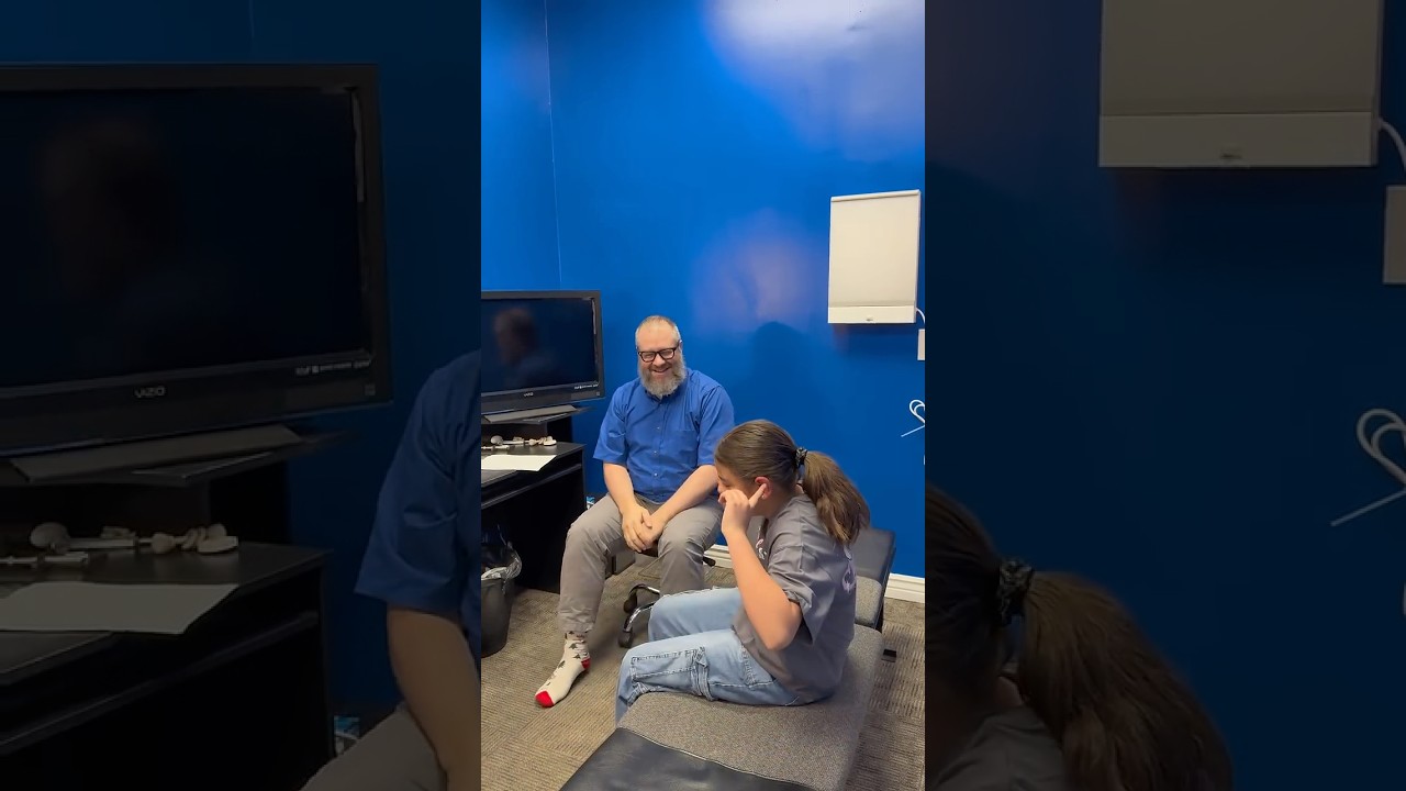 Watch this silly teen get help from a pediatric chiropractor!#pediatricchiropractor