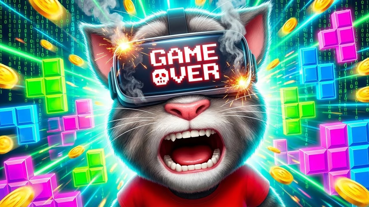 Talking Tom vs The Glitch Boss! 🎮😆 GAME OVER Chaos | Funny Talking Tom Animation