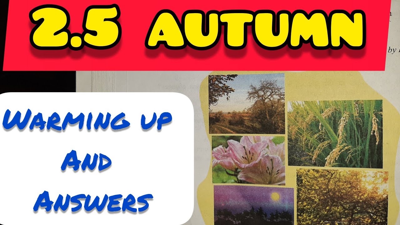9th Std - English - Chapter 2.5 Autumn warming up and English workshop answers - Maharashtra board
