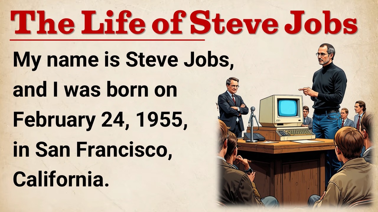 Learn English With Story 🔥 The Life of Steve Jobs | Level 3 English Listening Practice