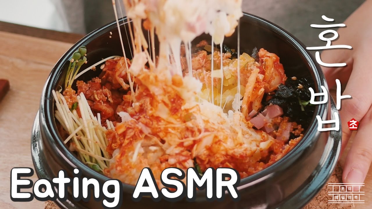 [Eating ASMR] Solo dining #12 Rice with Cheese Fish Roe in Hot Pot : Cho's daily cook