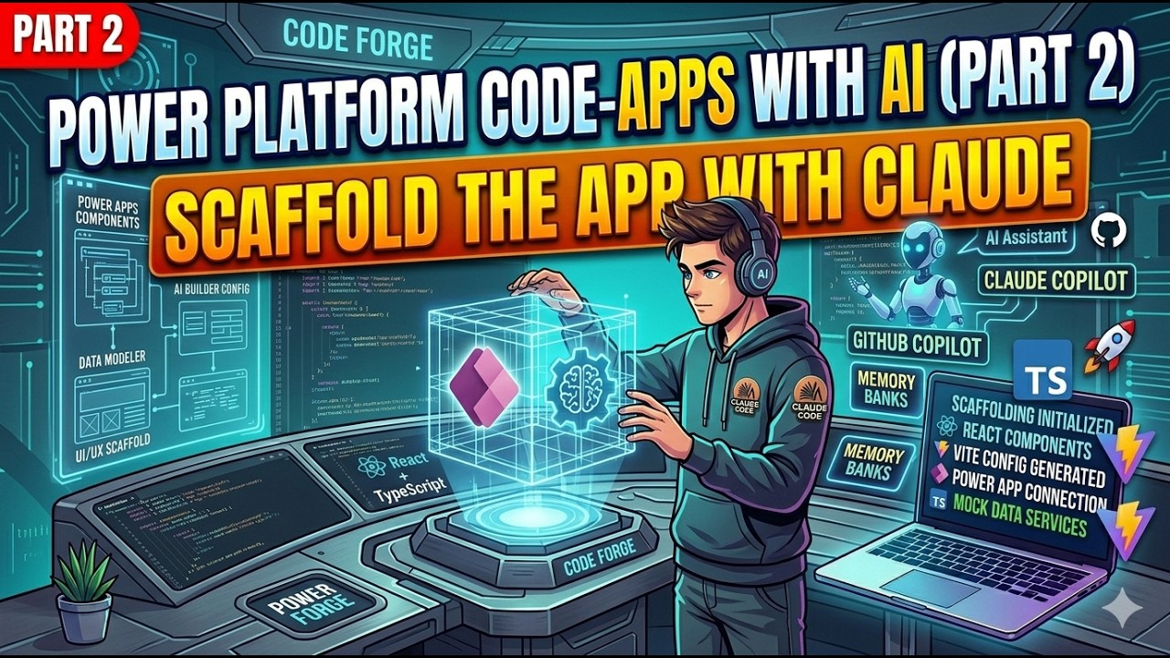 Power Platform Code-Apps with AI (Part 2): Scaffold the App with Claude