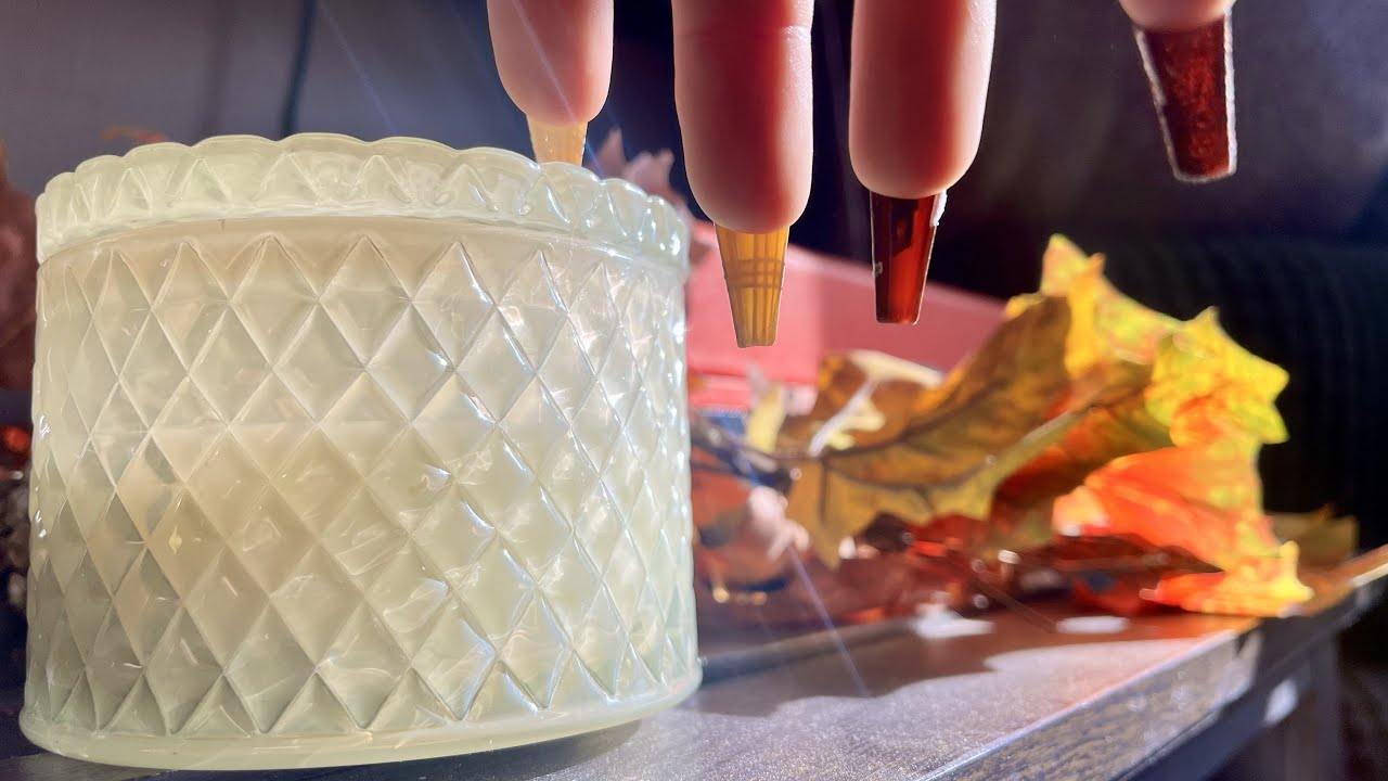 ASMR Fall House Tour - Tapping & Scratching Textured Items