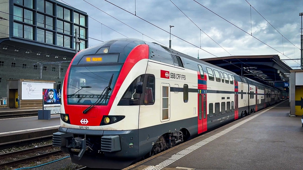 Швейцарские железные дороги: Поезда в Цюрихе 🇨🇭 | 2024