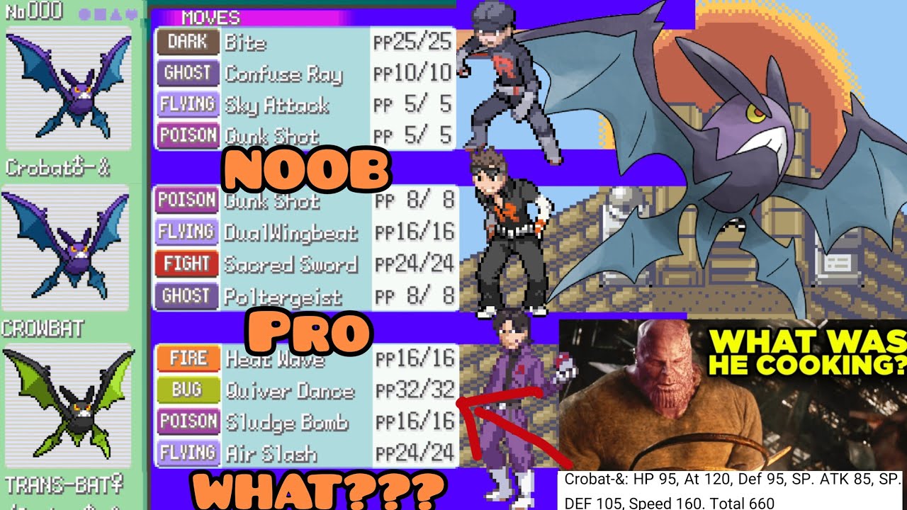 Crobat♂️ Bond Movesets - Pokemon Team Rocket Edition