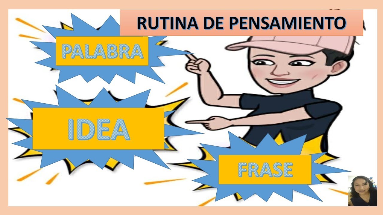 RUTINA DE PENSAMIENTO PALABRA-IDEA- FRASE