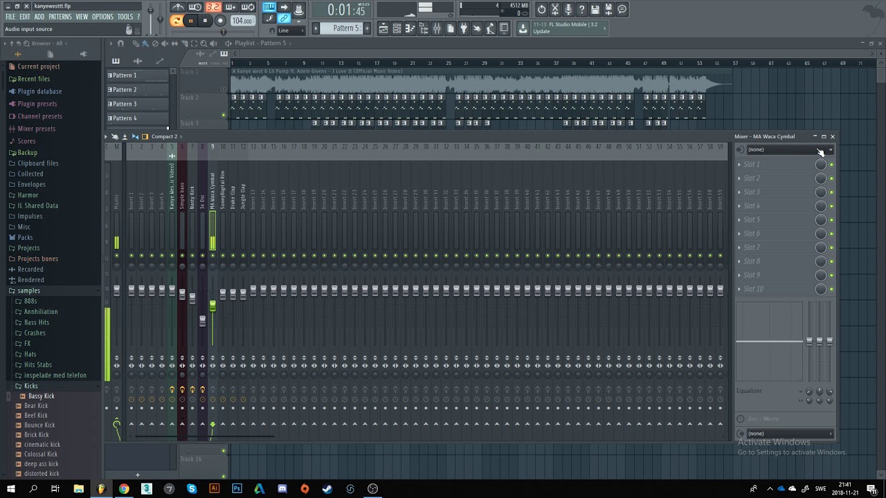 Kanye West & Lil Pump ft. Adele Givens - I Love It (FL Remake, FLP in desc only stock plugins)