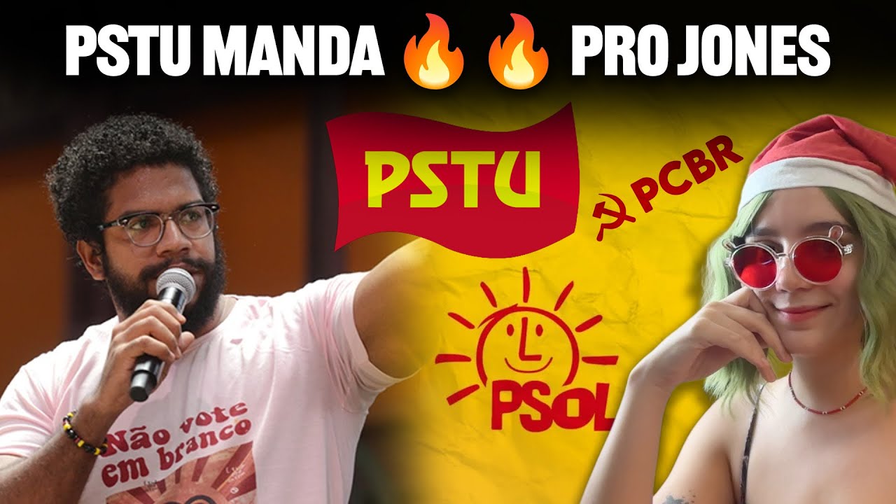 PSTU repudia candidatura de Jones pelo PSOL (react de texto)