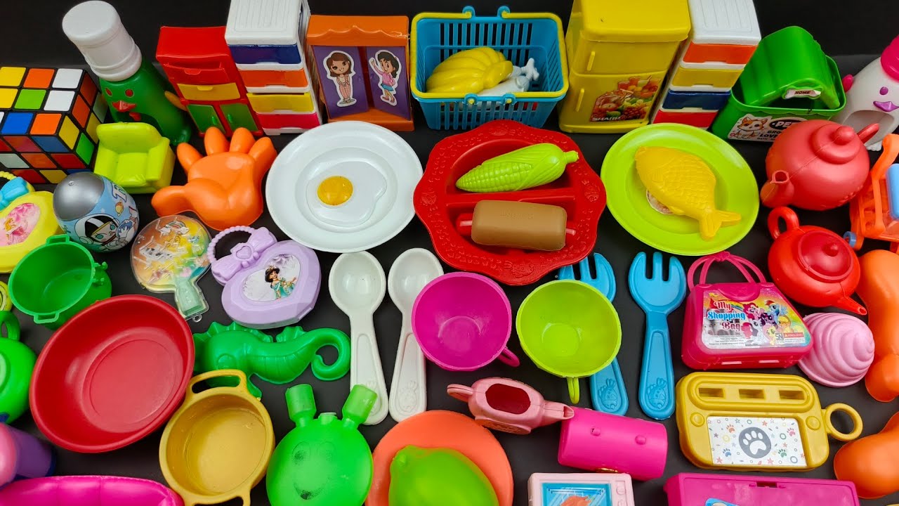 4.40 Minutes Satisfying with Unboxing Hello Kitty Kitchen Set | Cute Tiny ASMR Cooking Mini House