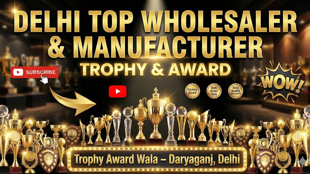 Trophy Awards Wholesaler & Manufacturer in Delhi | Best Price & Custom Design @trophy