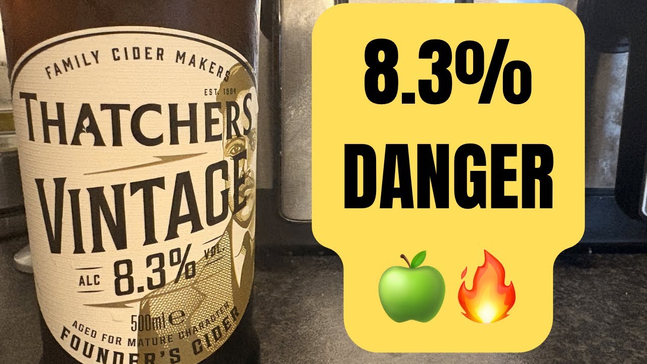 Thatchers Vintage 8.3% Review 🍏🔥 | Strongest Cider Yet? | Beer Me Food Review