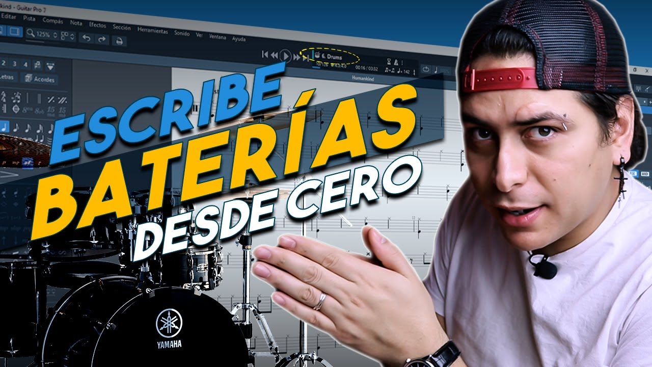 Cómo escribir BATERÍAS en Guitar Pro 7.5 (explicación completa) - Ilich Vizcaya
