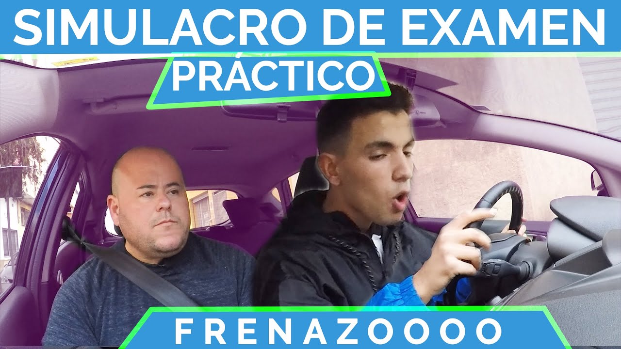 Sólo 8 prácticas, 6 faltas eliminatorias y demasiados frenazos. Examen práctico conducir.