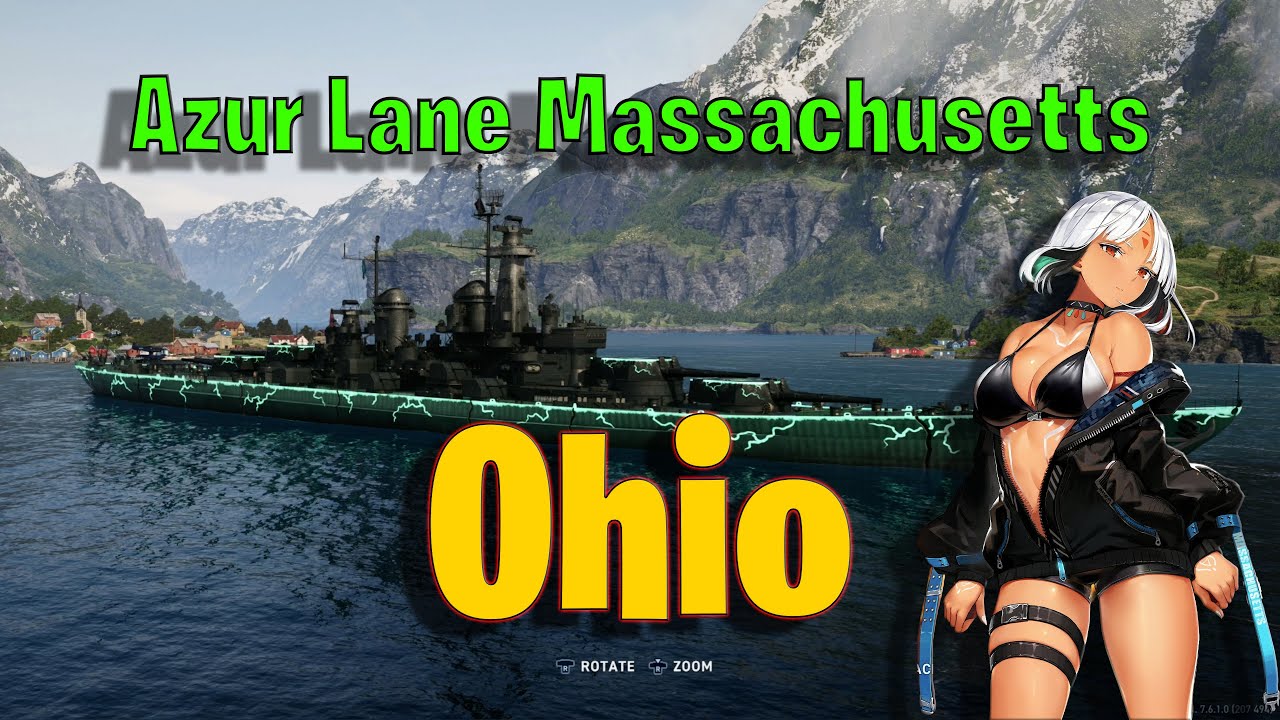 I Put Azur Lane Massachusetts on Ohio and This Happened in World of Warships Legends