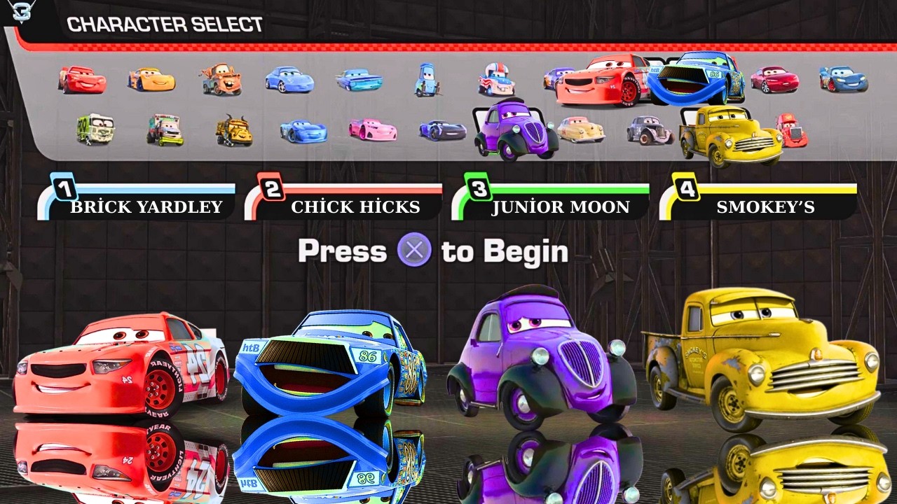 Cars 3: Driven to Win Custom Cup Series split screen 4 player #cars3driventowin #cars3 #disney