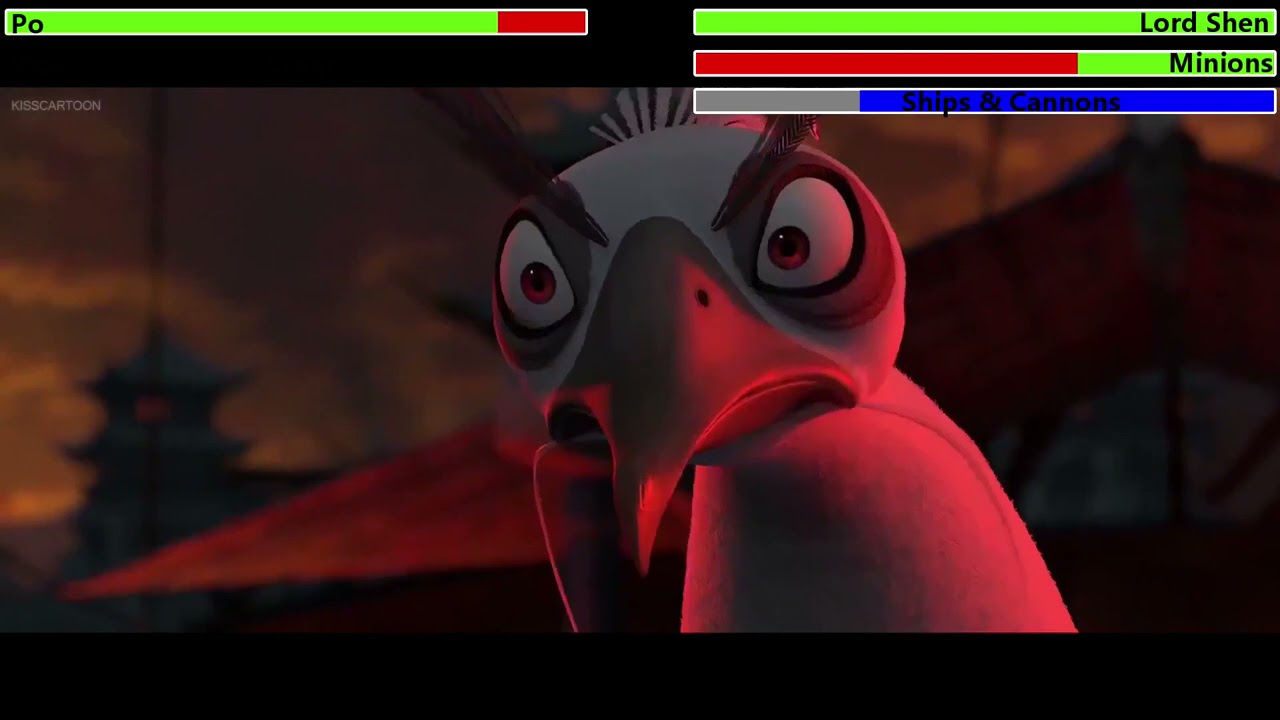 Kung Fu Panda 2 (2011) Final Battle with healthbars 2/2