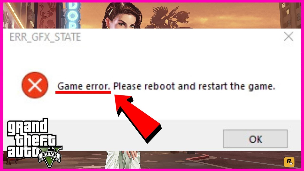 Как исправить ошибку GTA 5 ERR_GFX_STATE | GTA V ERR GFX STATE (2026)
