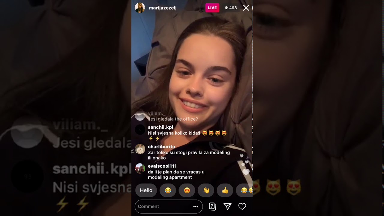 Marija Zezelj IG livestream 27.06.2020.