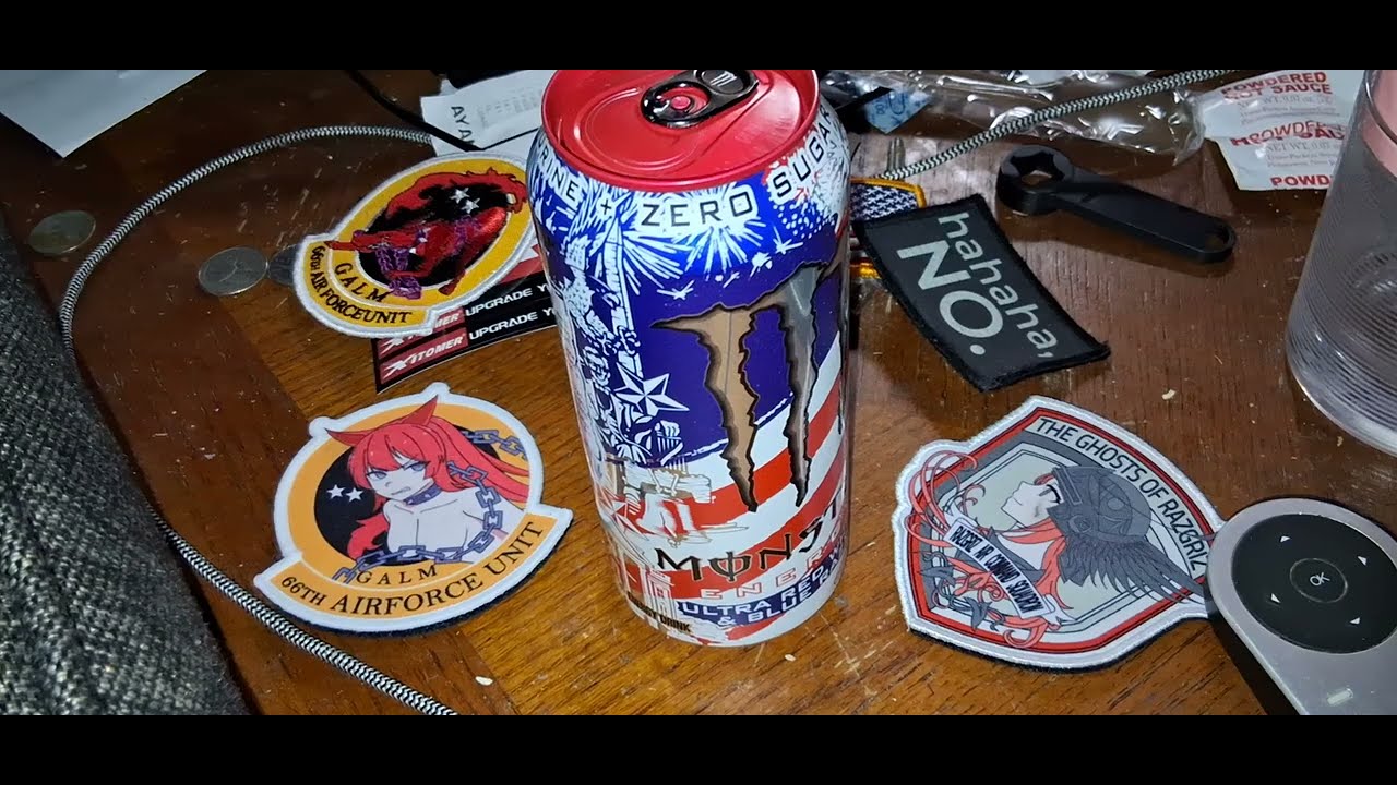 Monster Red,white, and BlueRazz review 