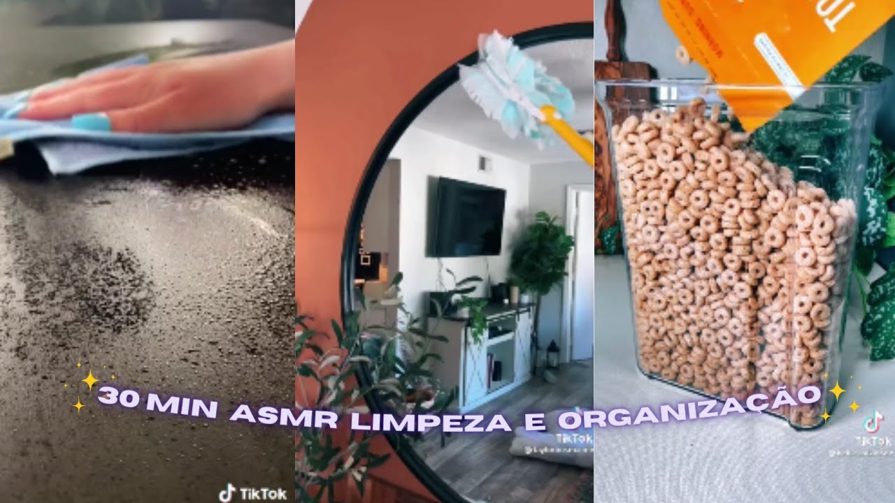 30 MIN ASMR LIMPEZA E ORGANIZAÇÃO | CLEANING AND ORGANIZING | ESPECIAL 1K | TIKTOK