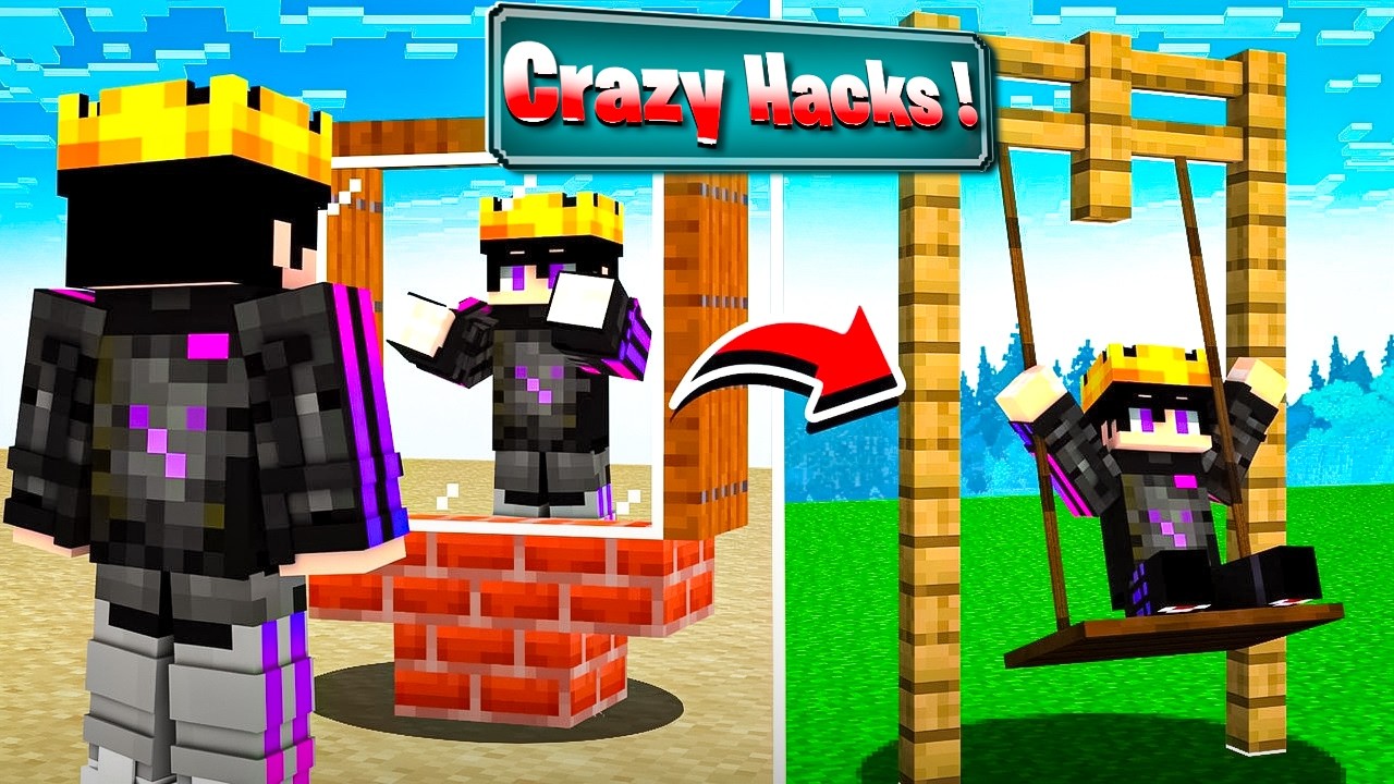 Trying Illegal Crazy Hacks In Minecraft