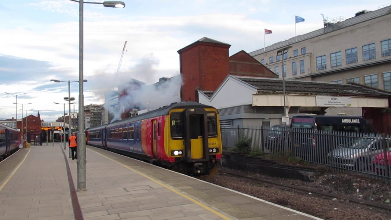 **Class 156 404 Clags out of Nottingham**