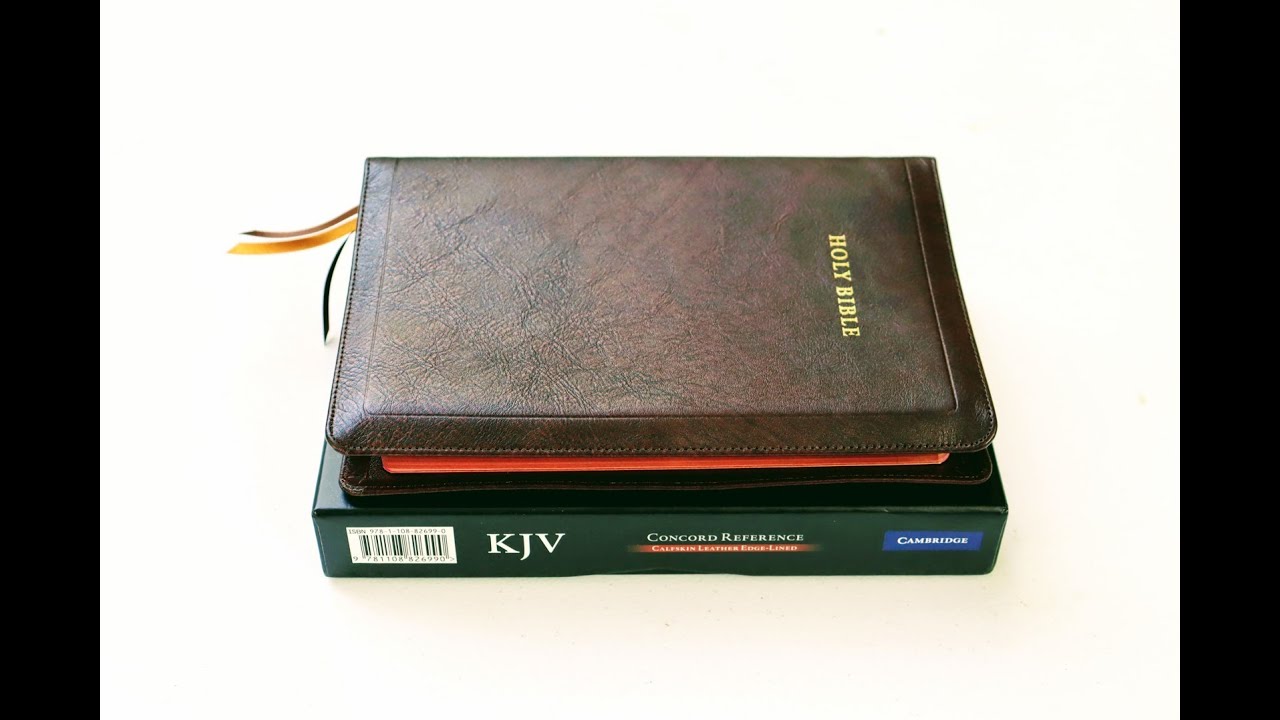 Cambridge Concord Marbled Mahogany Calfskin, Full Yapp