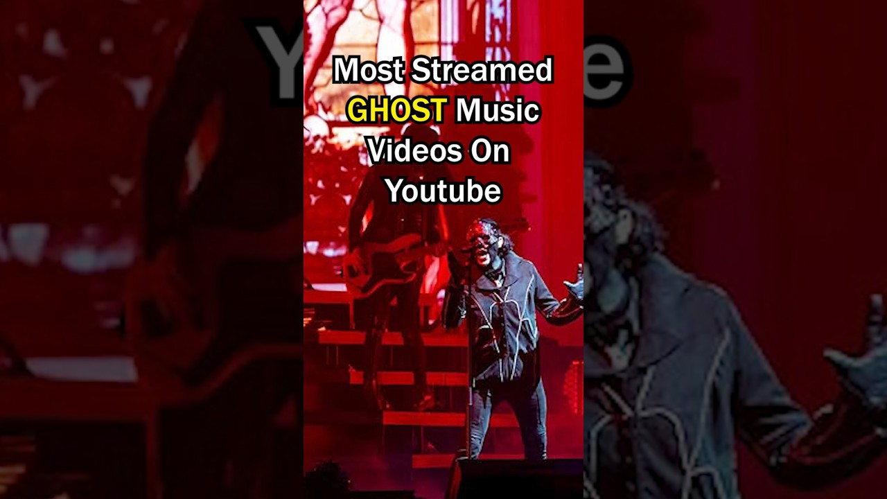 Most Streamed GHOST Music Videos On YouTube #ghost #bandghost #shorts